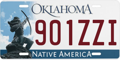 OK license plate 901ZZI