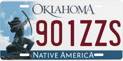 OK license plate 901ZZS
