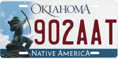 OK license plate 902AAT
