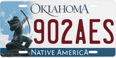 OK license plate 902AES