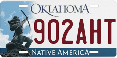 OK license plate 902AHT