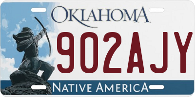 OK license plate 902AJY