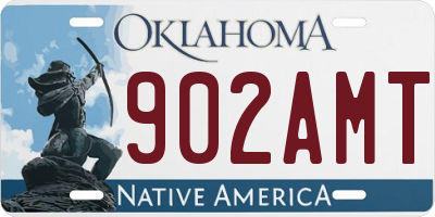OK license plate 902AMT