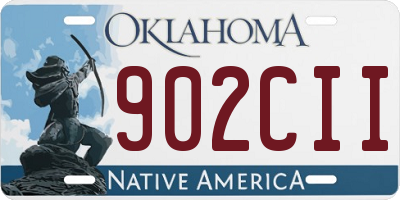 OK license plate 902CII