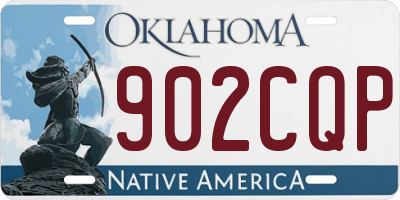 OK license plate 902CQP