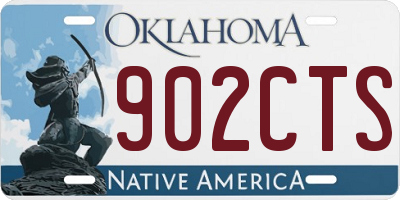 OK license plate 902CTS