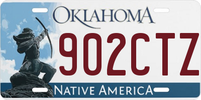 OK license plate 902CTZ