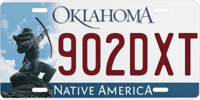 OK license plate 902DXT