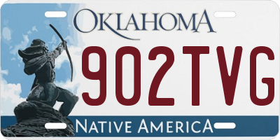 OK license plate 902TVG