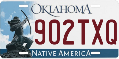 OK license plate 902TXQ