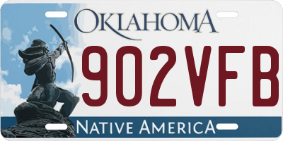 OK license plate 902VFB