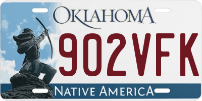 OK license plate 902VFK