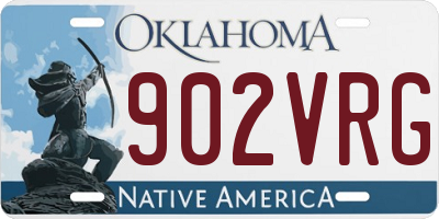 OK license plate 902VRG