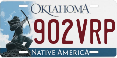 OK license plate 902VRP
