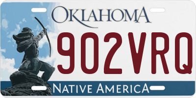 OK license plate 902VRQ