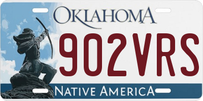 OK license plate 902VRS