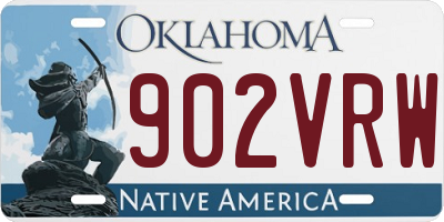 OK license plate 902VRW