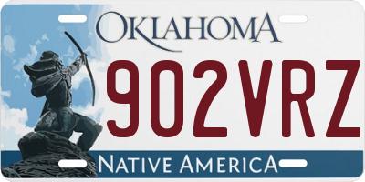 OK license plate 902VRZ