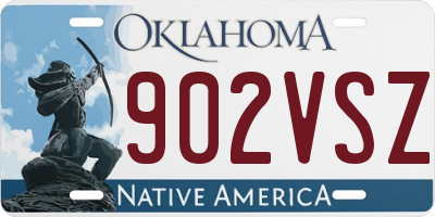 OK license plate 902VSZ