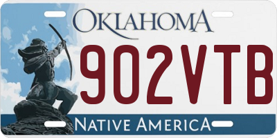 OK license plate 902VTB