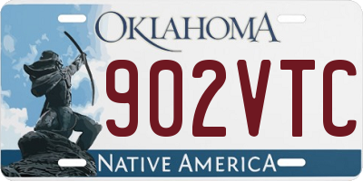 OK license plate 902VTC