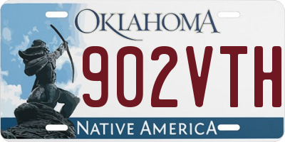 OK license plate 902VTH