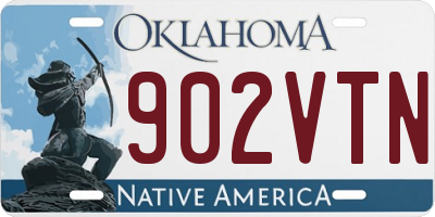 OK license plate 902VTN
