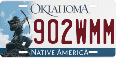 OK license plate 902WMM