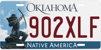 OK license plate 902XLF