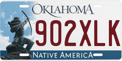 OK license plate 902XLK