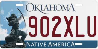 OK license plate 902XLU