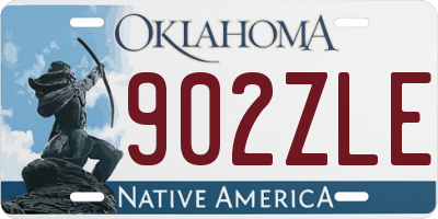 OK license plate 902ZLE