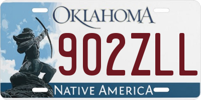 OK license plate 902ZLL