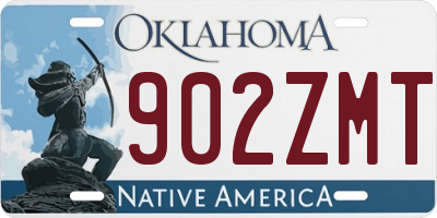 OK license plate 902ZMT