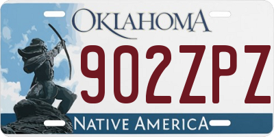 OK license plate 902ZPZ