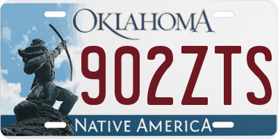 OK license plate 902ZTS