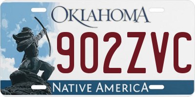 OK license plate 902ZVC