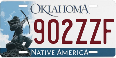 OK license plate 902ZZF