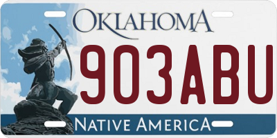 OK license plate 903ABU
