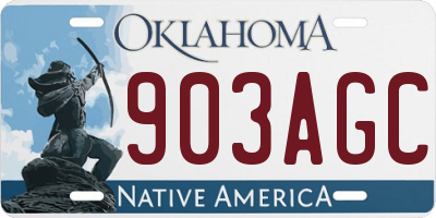 OK license plate 903AGC