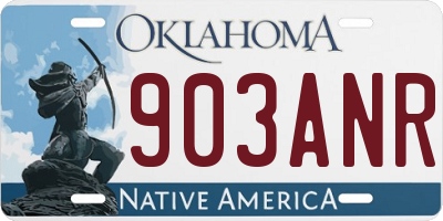 OK license plate 903ANR