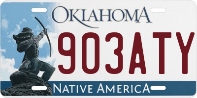 OK license plate 903ATY
