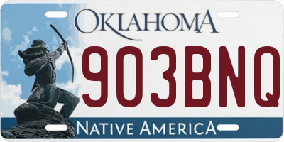 OK license plate 903BNQ