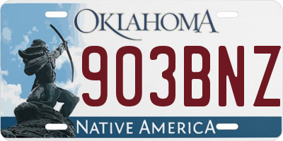 OK license plate 903BNZ