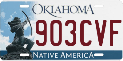 OK license plate 903CVF