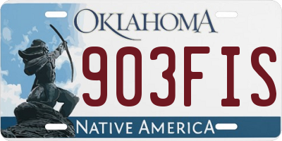 OK license plate 903FIS