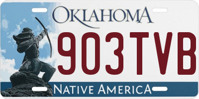 OK license plate 903TVB
