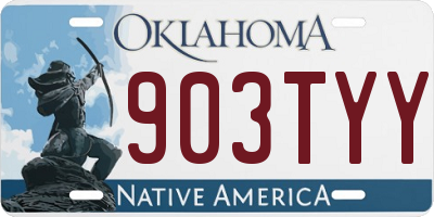 OK license plate 903TYY