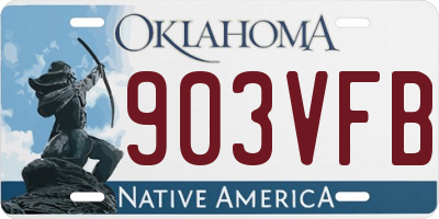 OK license plate 903VFB