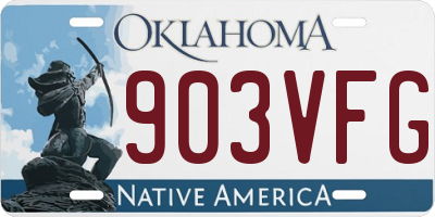 OK license plate 903VFG